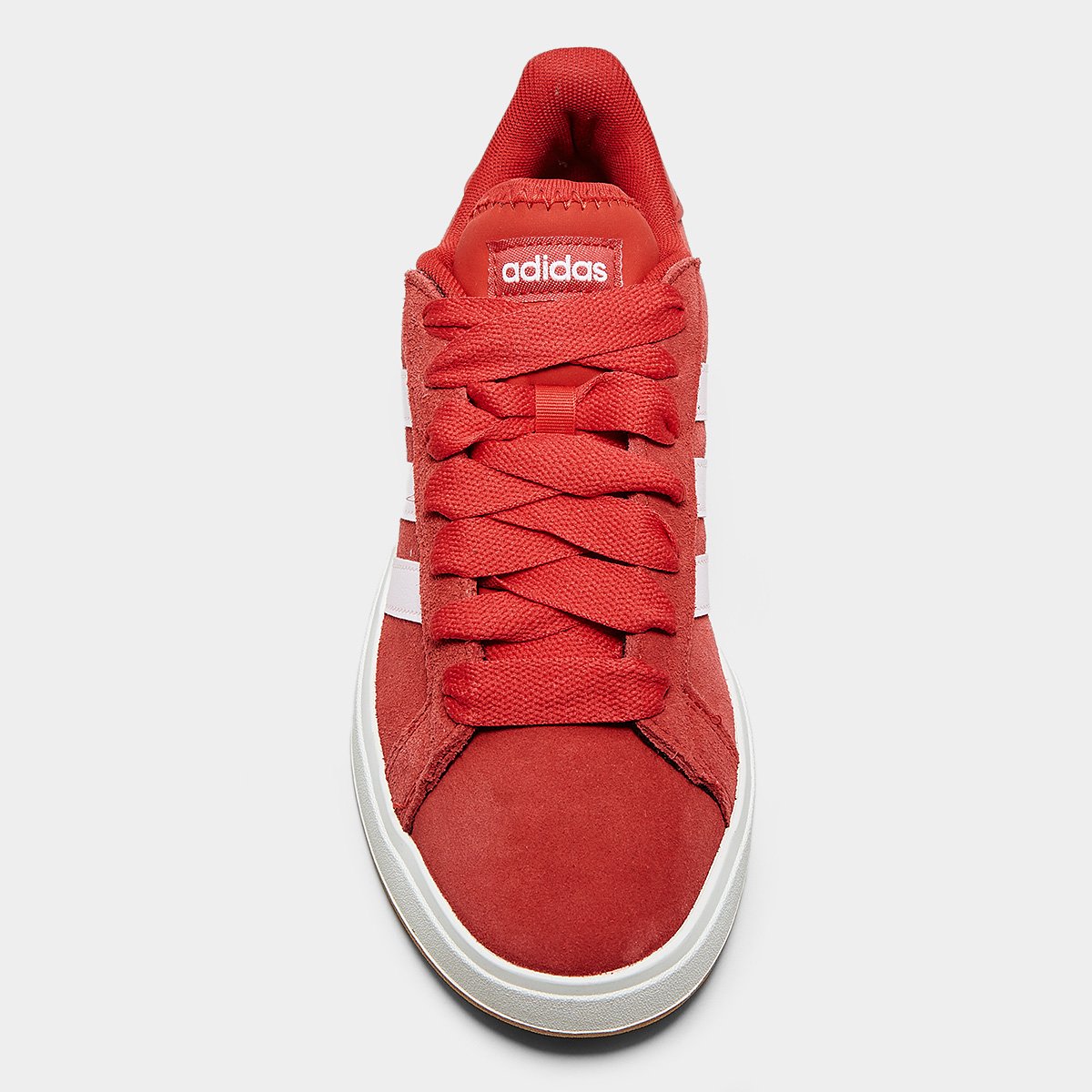 Miniatura Tênis Adidas Grand Court Base Suede Feminino Vermelho+Branco - 34