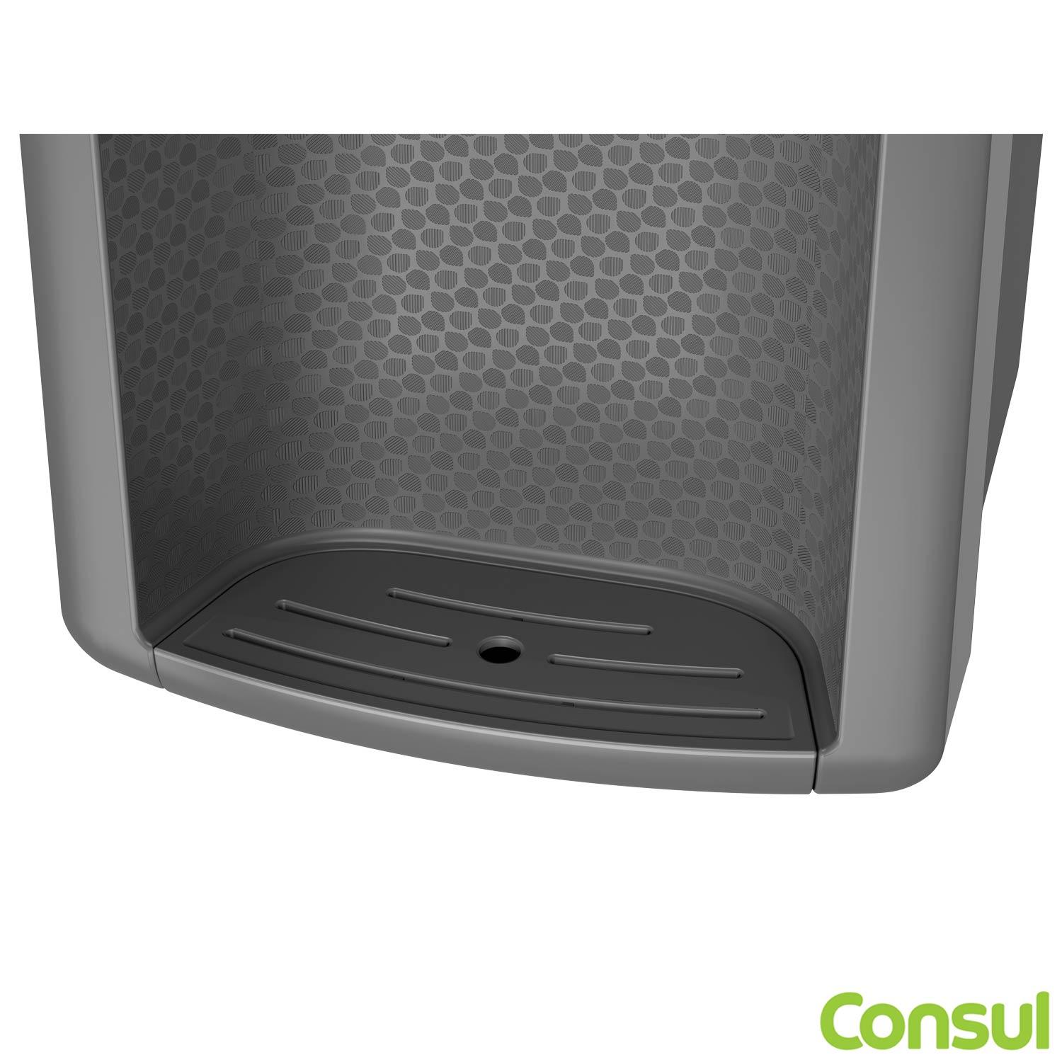 Miniatura Purificador de Água Consul Cinza Refrigerado, com Proteção Antibactérias - CPB34AF Bivolt