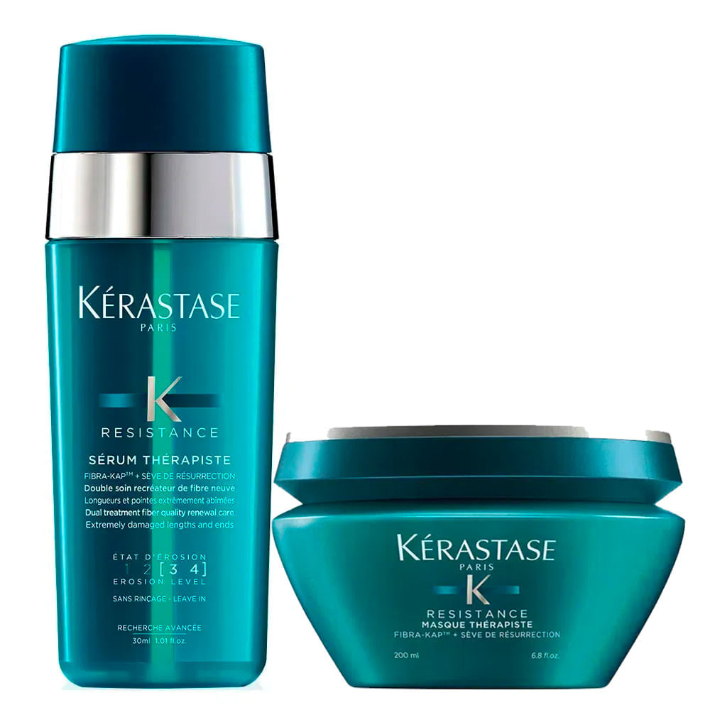 Miniatura Kérastase Résistance Therapiste Kit - Máscara + Leave-in Kit