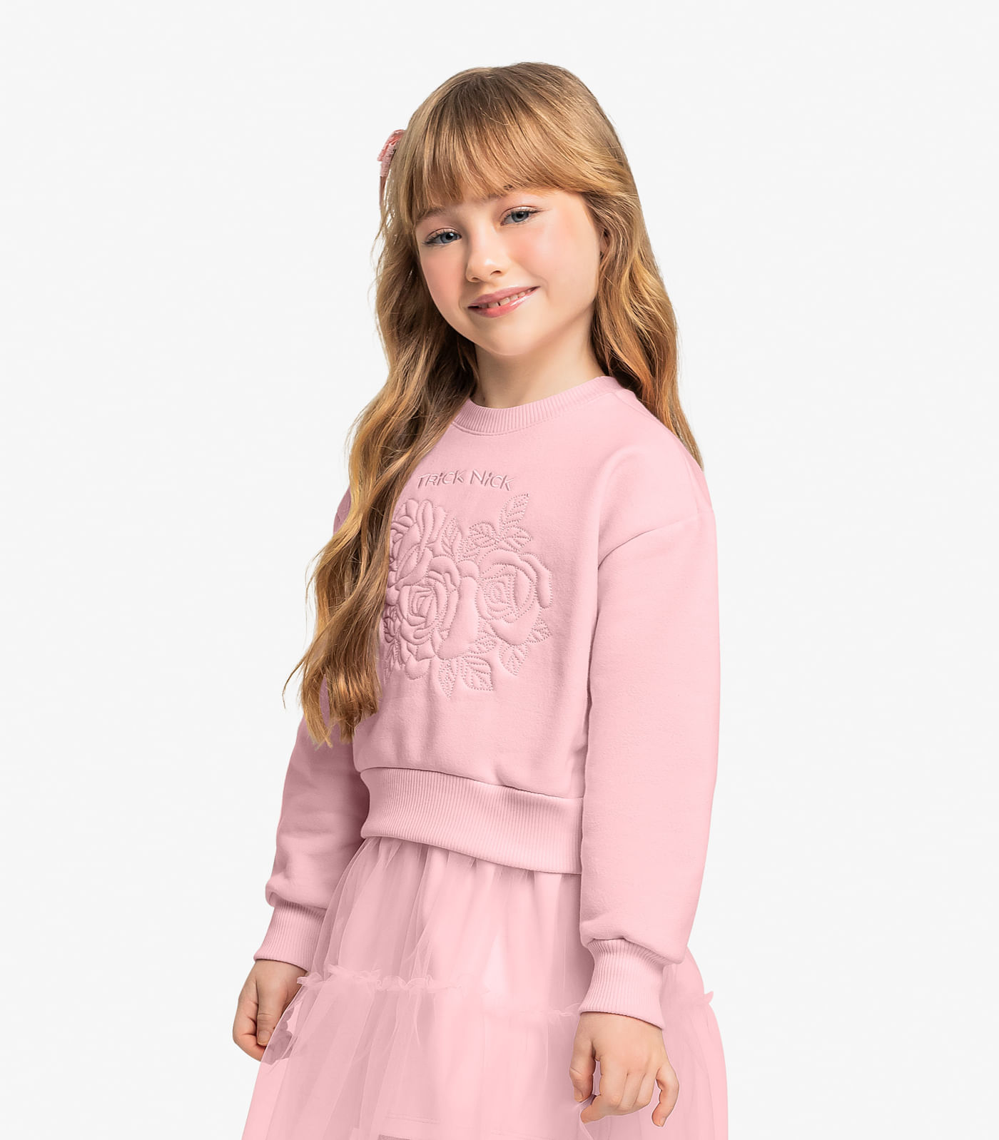 Miniatura Conjunto Blusão Com Saia Trick Nick Rosa 10