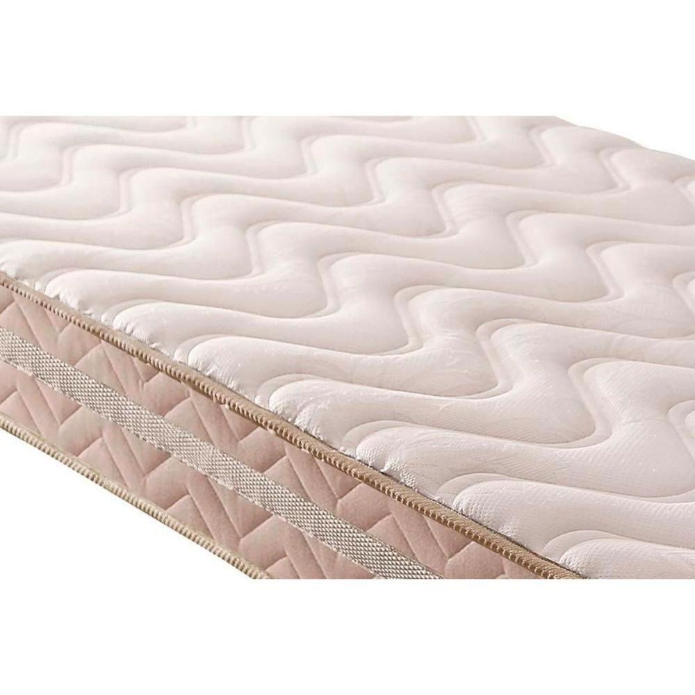 Miniatura Cama Box Baú Queen: Colchão Ortopédico Paropas D33 / Ag65 Master + Base Crc Suede Clean(158X198)
