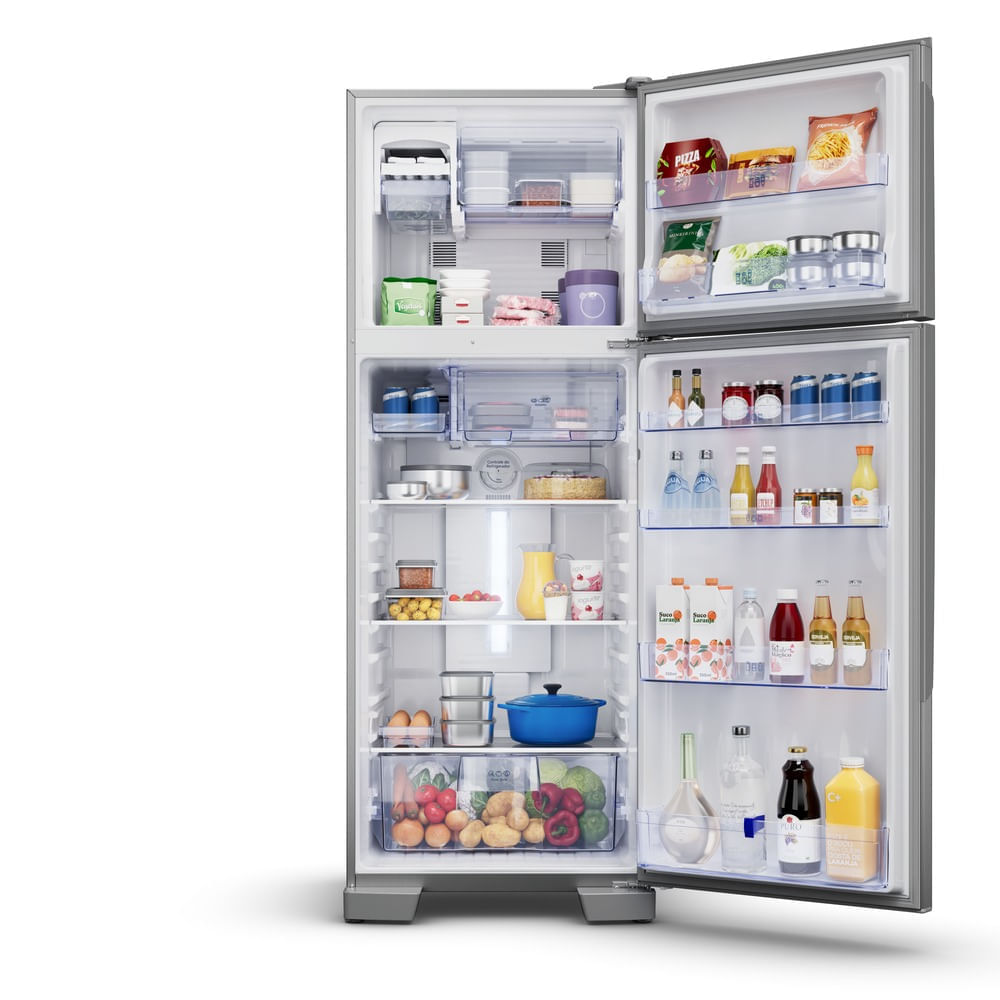 Miniatura Geladeira Panasonic Duplex Frost Free 483L A+++ Aço Escovado - NR-BT71PV4X 110v