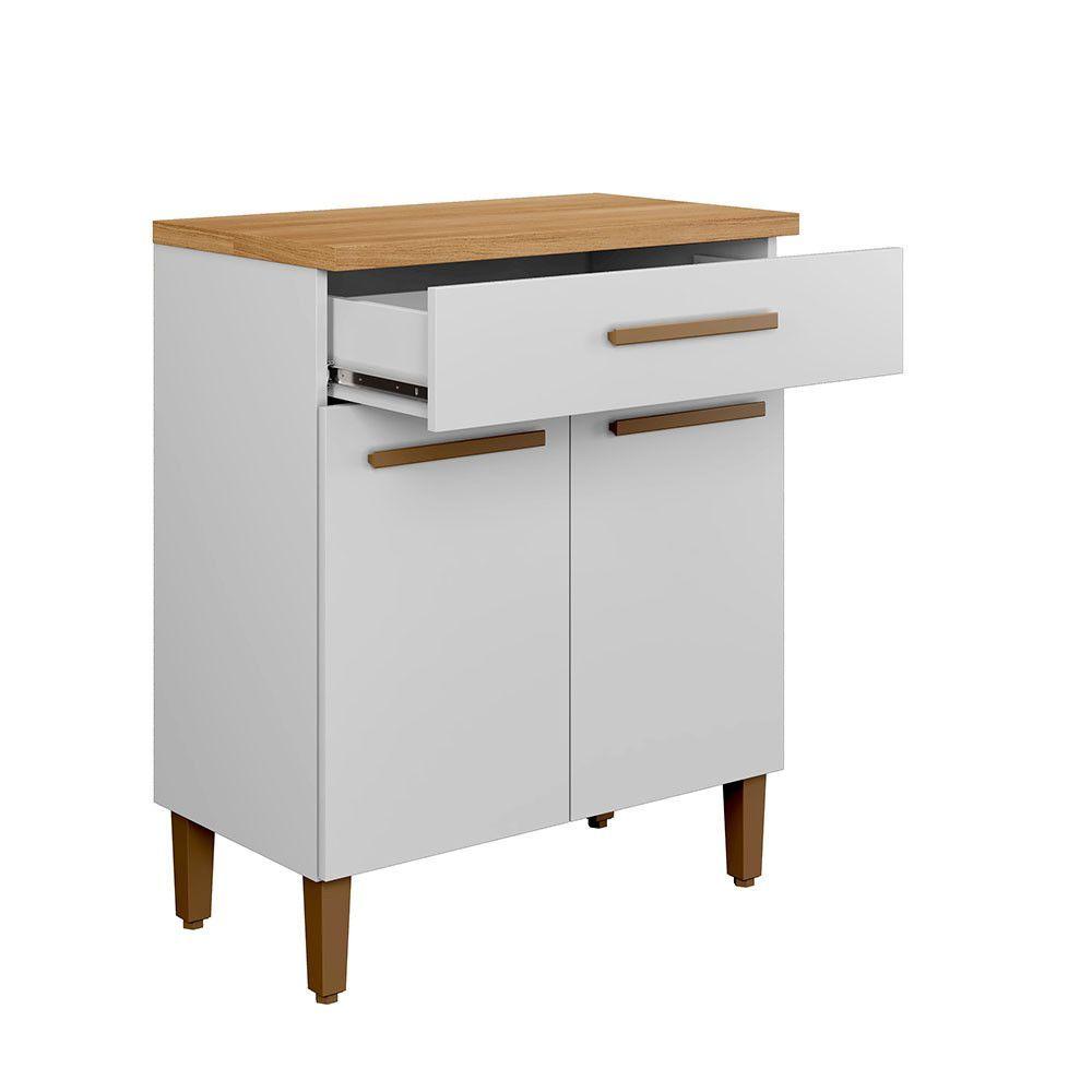 Balcão Omega Master Mdf Arte Móveis Branco