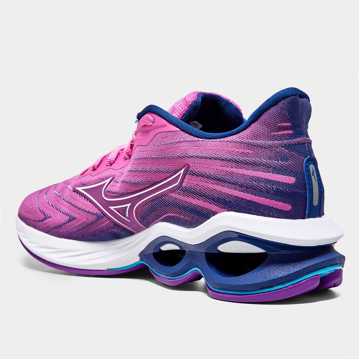 Miniatura Tênis Mizuno W. Creation 25 Feminino Rosa+Marinho - 34