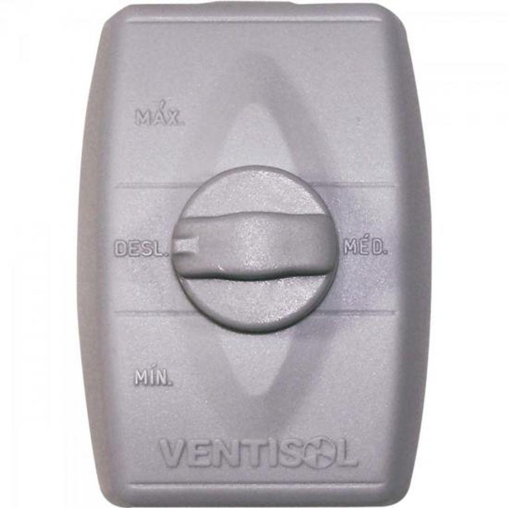 Miniatura Ventilador De Parede Ventisol Power 70 68cm Preto/prata Bivolt