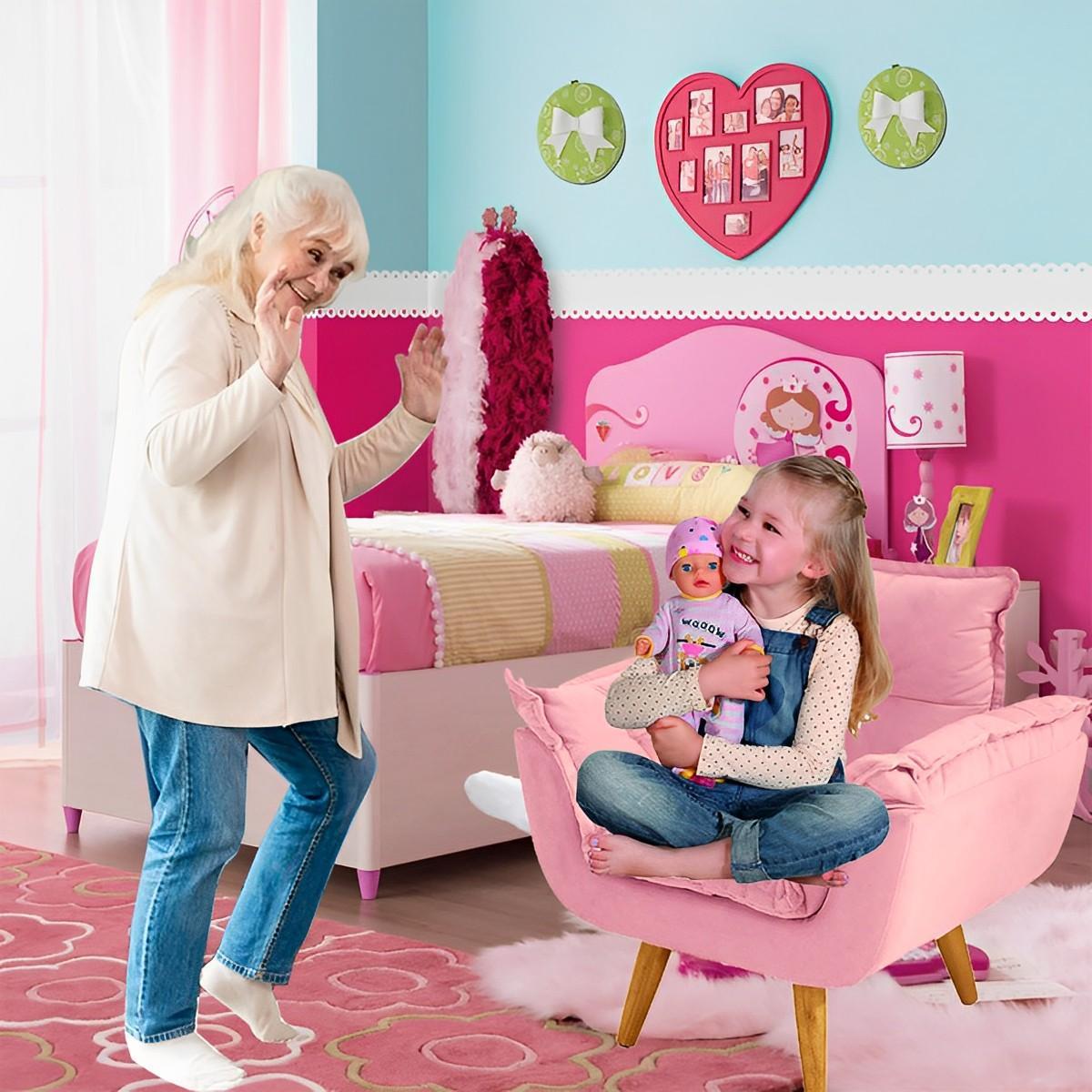 Miniatura Mini Sofá Poltrona Infantil Com Máxima Qualidade Pra Criança