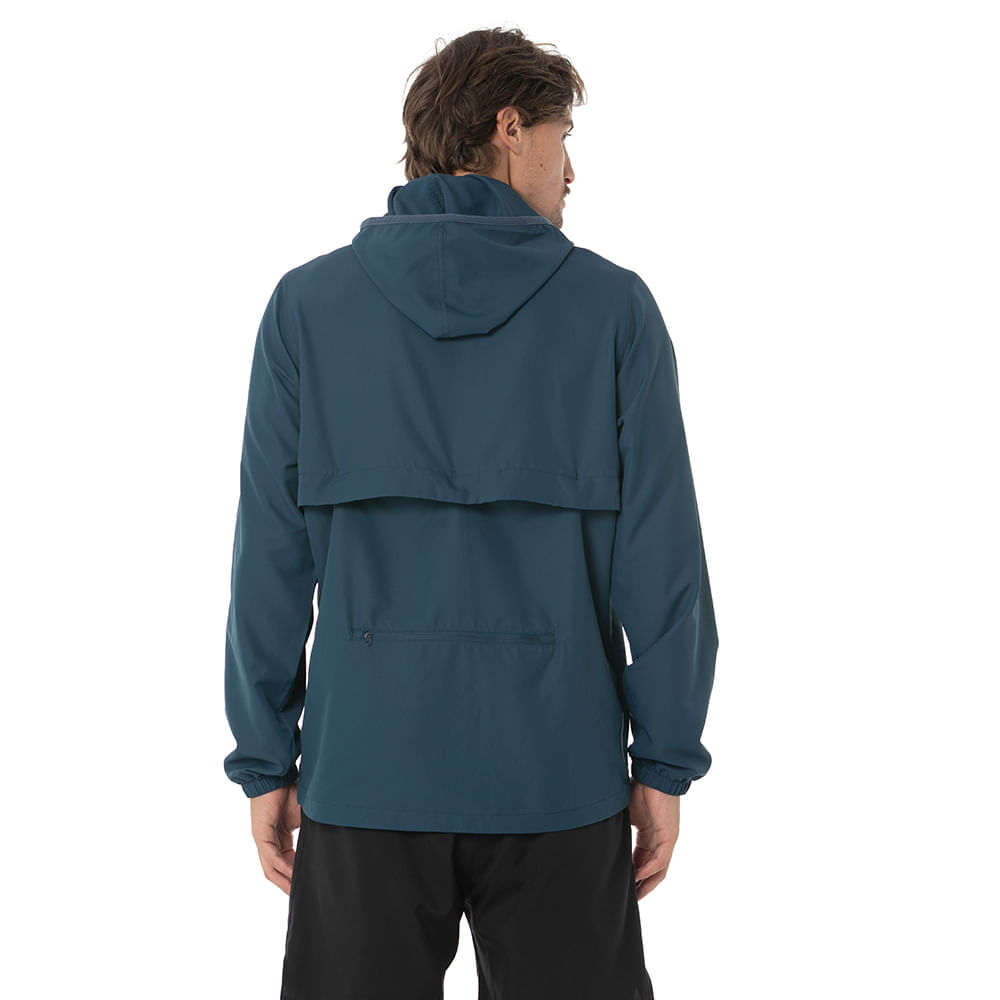 Miniatura Jaqueta de Corrida Mizuno Masculina Focus Azul - G