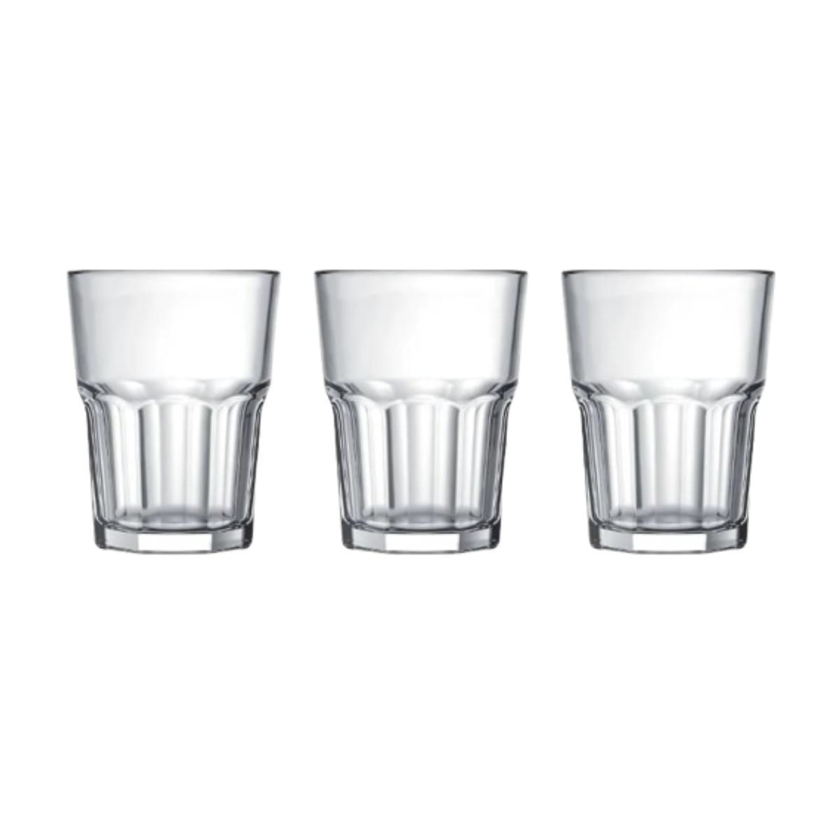 Miniatura Jogo De 3 Copos Lumina Long Drink 410Ml - Ad
