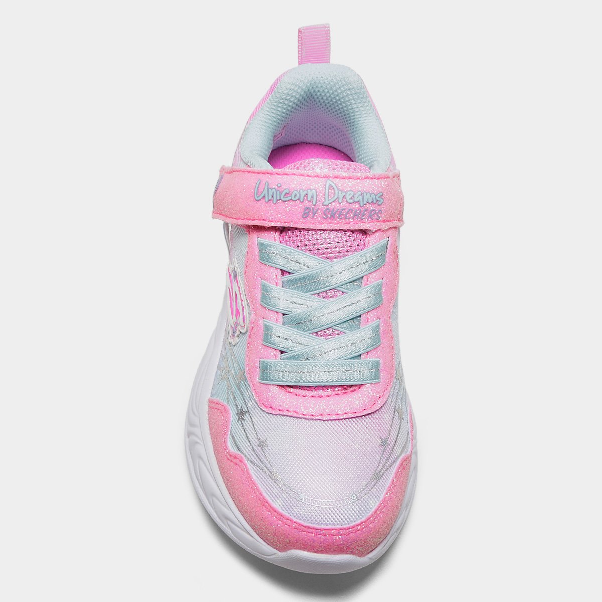 Miniatura Tênis Infantil Skechers Unicorn Dreams Wis Menina Azul+Rosa - 26