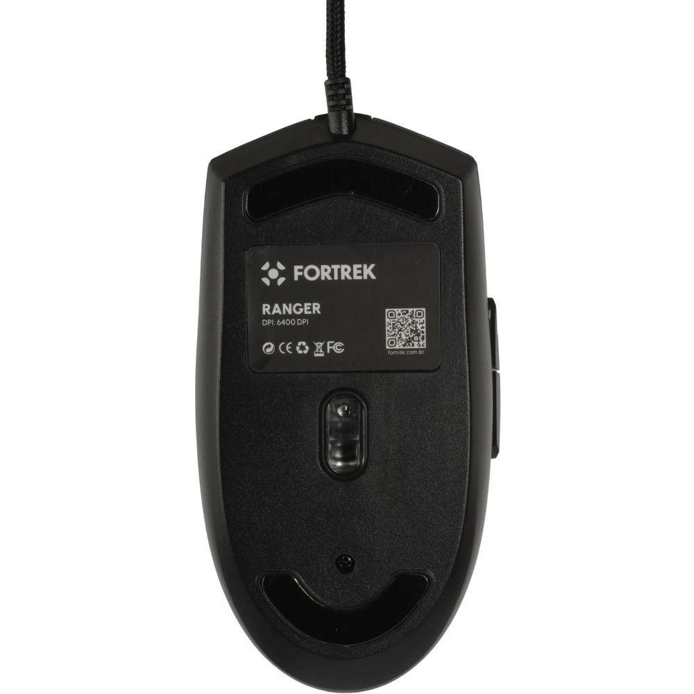 Kit Usb Gamer Fortrek Ranger 70551 Teclado E Mouse 6400 Dpi 1,4m ? Grafite