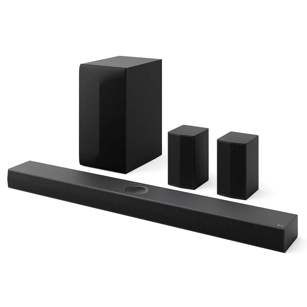 Home Theater Soundbar LG S70TR 5.1.1 Bluetooth Dolby Atmos DTS X Caixas Traseiras Sem Fio AI Sound Pro WOW Sinergy HDMI 500W RMS