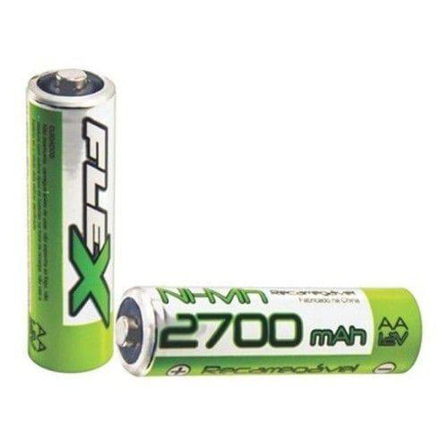 Miniatura Pilha Recarregável Flex Gold Aa Fx-Aa27B4 1.2V 2700Mah Ni-Mh