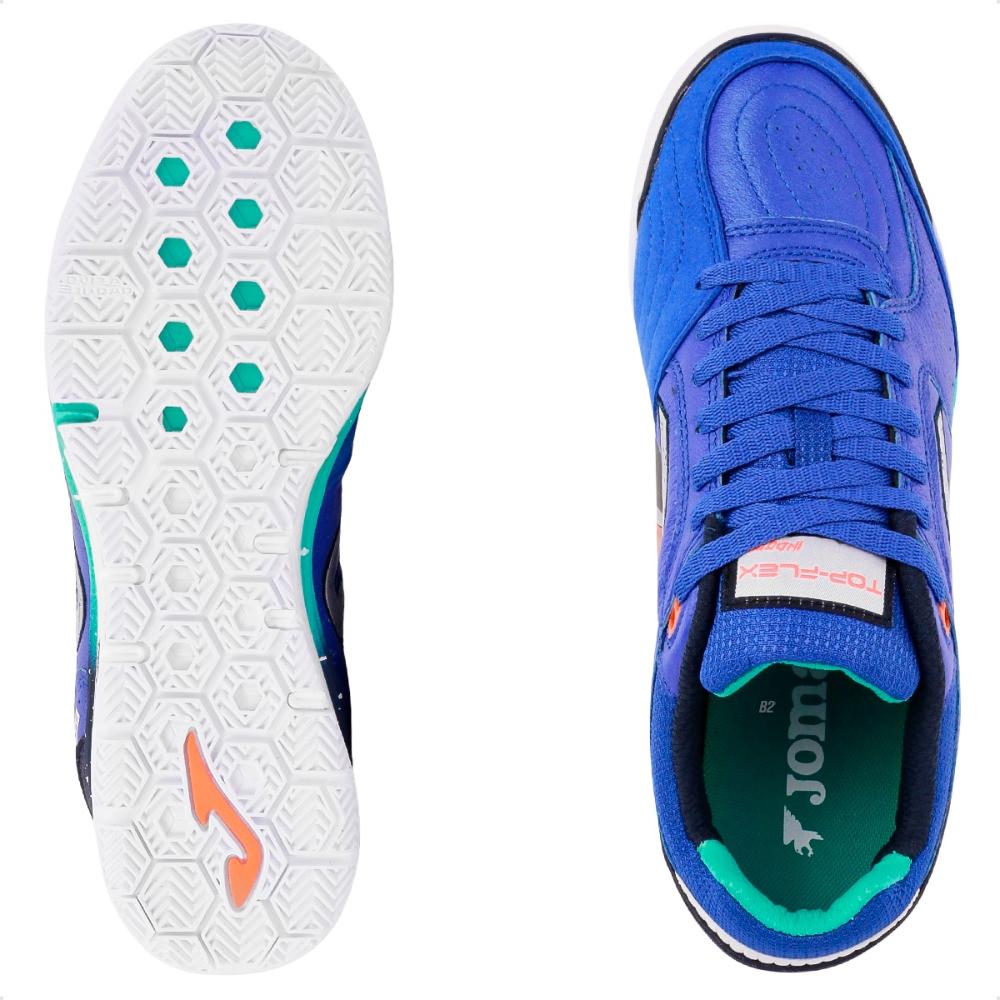 Chuteira Futsal Joma Top Flex Rebound Azul / Preto - 38