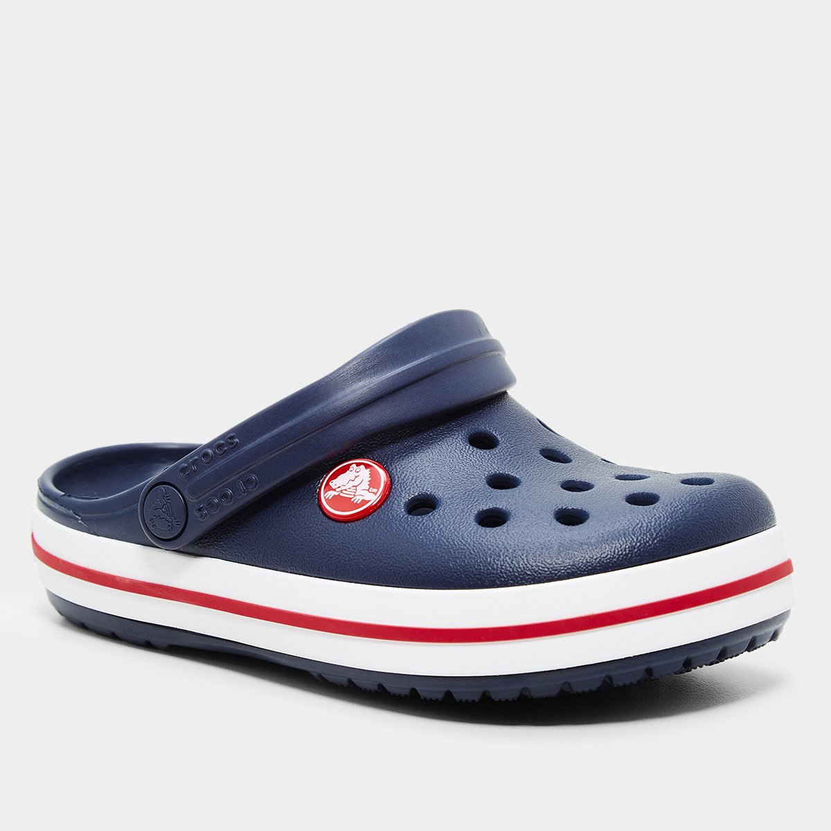 Miniatura Crocs Infantil Casual Menino Marinho+Vermelho - 22