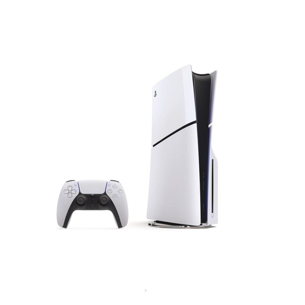 Miniatura Playstation 5 Sony Slim, Ssd 1tb, Controle Sem Fio Dualsense, Com Mídia Física, Branco + Jogos Returnal E Ratchet & Clank