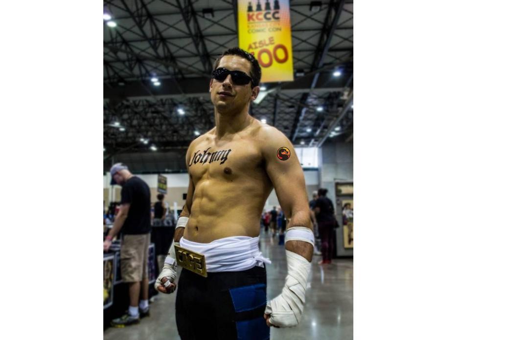 Miniatura Tat. Temp. Cosplay Johnny Cage MK - Kit 2 Tat.