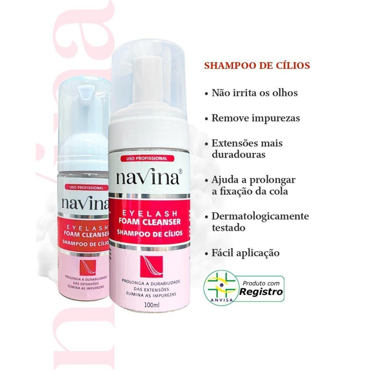 Miniatura Kit Retenção Para Cílios Bruma Shampoo Primer Selante Pós