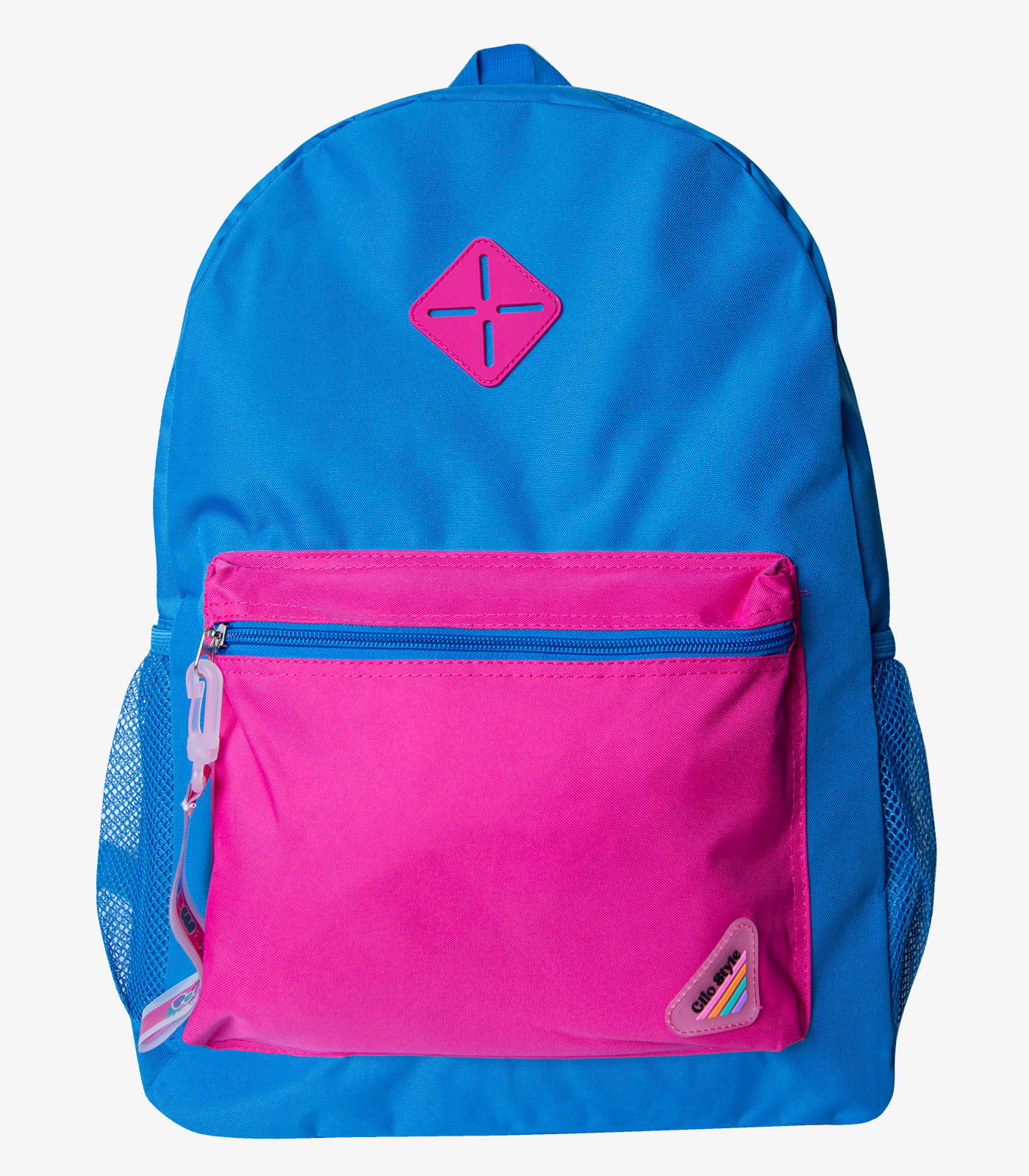 Miniatura Mochila Feminina Com Chaveiro De Pvc Clio Azul UN