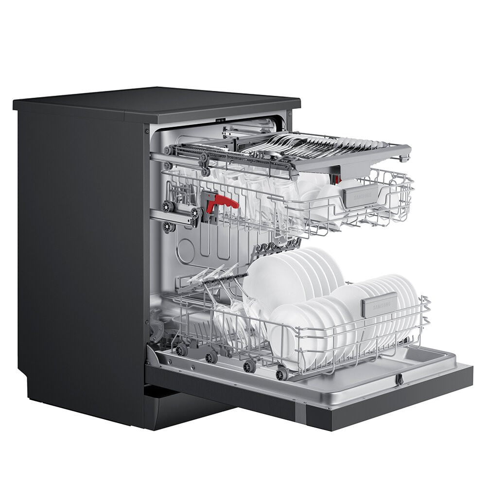 Lava-Louças 14 Serviços Samsung, Black Inox - DW60DG550FSGBZ Preto - 110V