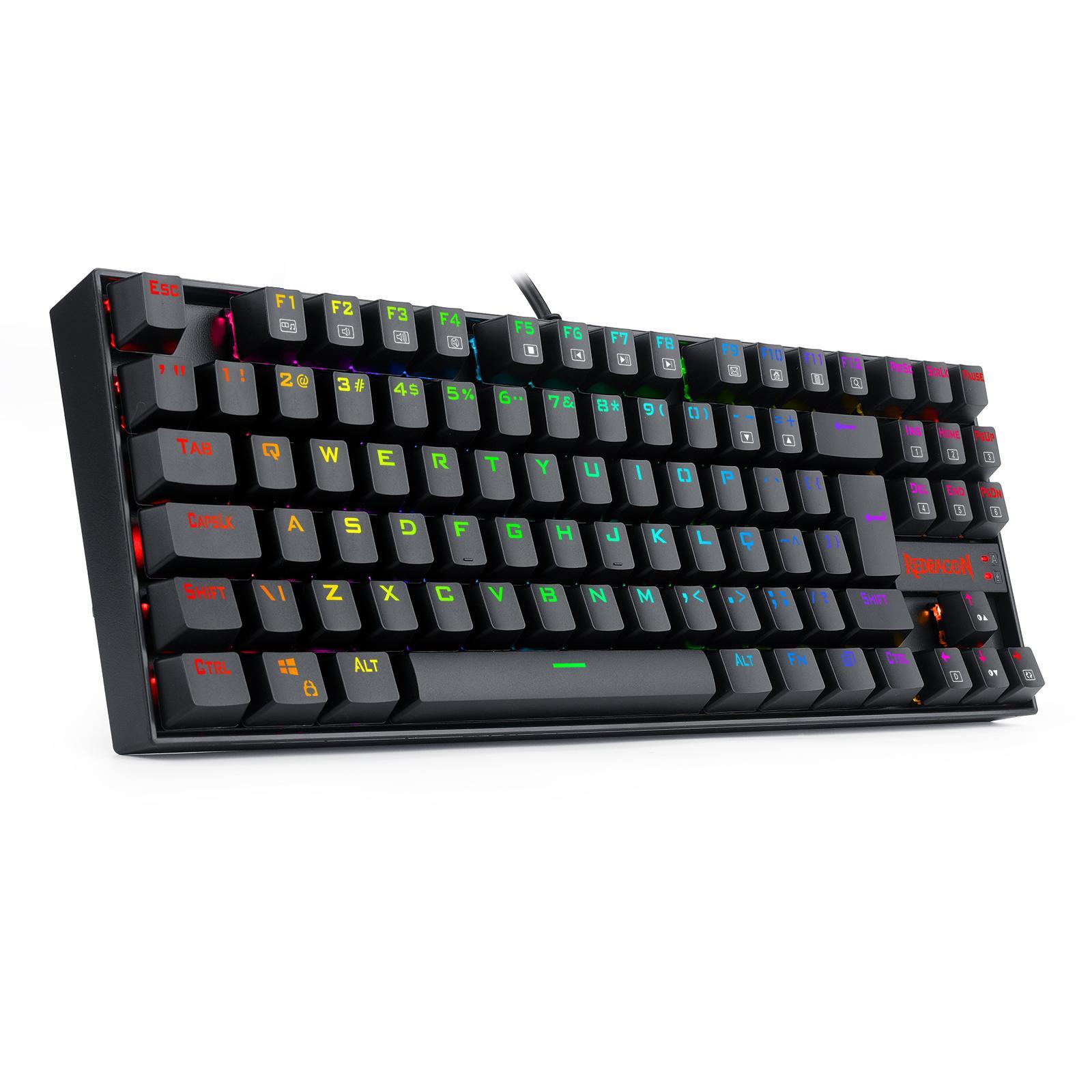 Miniatura Teclado Magnético Redragon Kumara Pro V2 Rgb Pto Switch Red