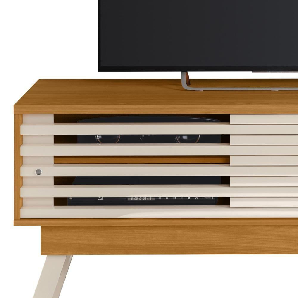 Rack Bancada De Tv 65 Pol 150cm Keli Z10 Off/cinamomo - Mpozenato