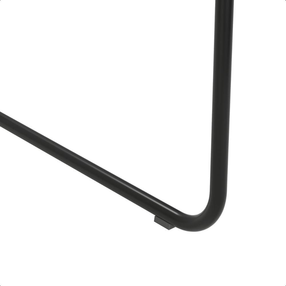 Miniatura Mesa Escrivaninha Industrial Escritório Com Prateleira Lateral Criare Preto