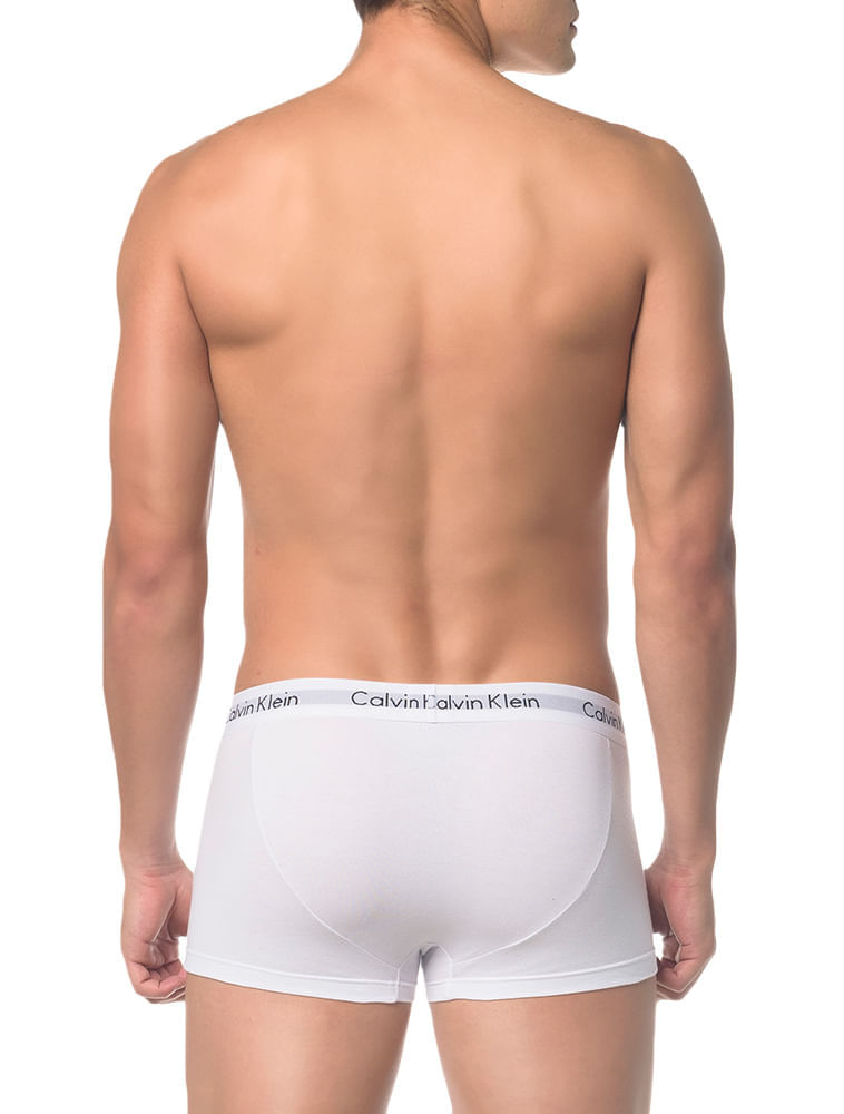 Kit 3 Underwear Low Rise Trunk Classic Cintura Baixa Com Elastano Cueca Calvin Klein - Multi Kit 3 Underwear Low Rise Trunk Classic Cintura Baixa Com Elastano Cueca Calvin Klein Multi l