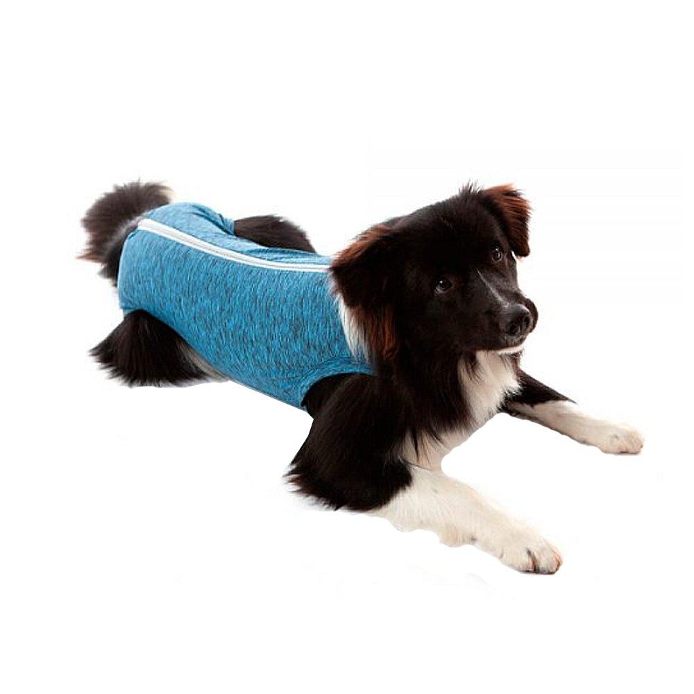 Miniatura Roupa Pós Castração Pet Med Duo Dry Azul para Cães Macho - Tam. 14
