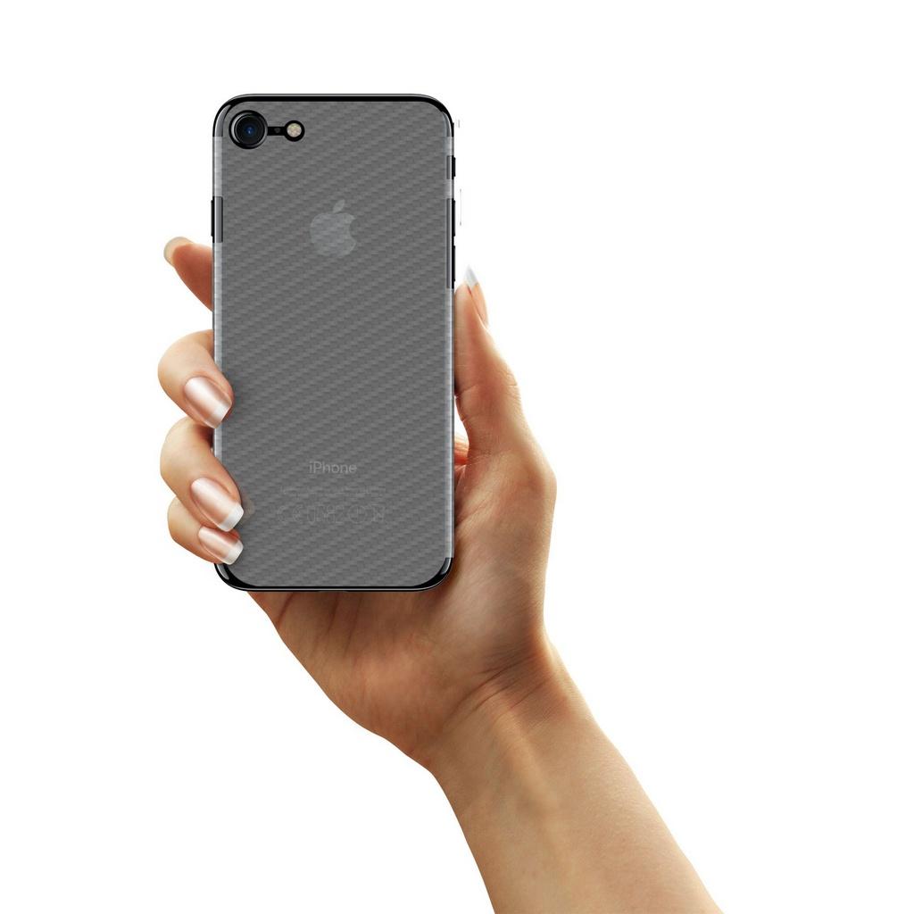 Miniatura Película Traseira de Fibra de Carbono Transparente para Iphone 7 - Gorila Shield