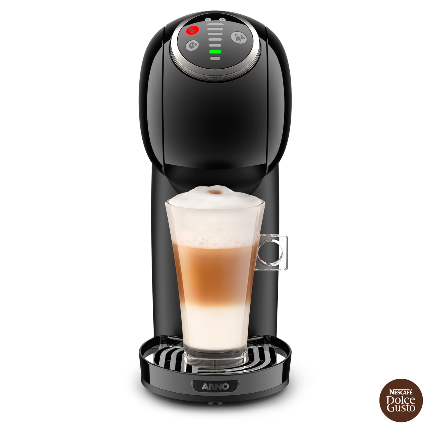 Miniatura Cafeteira Arno Dolce Gusto® Genio S Plus Preta para Café Espresso - DGS2 110