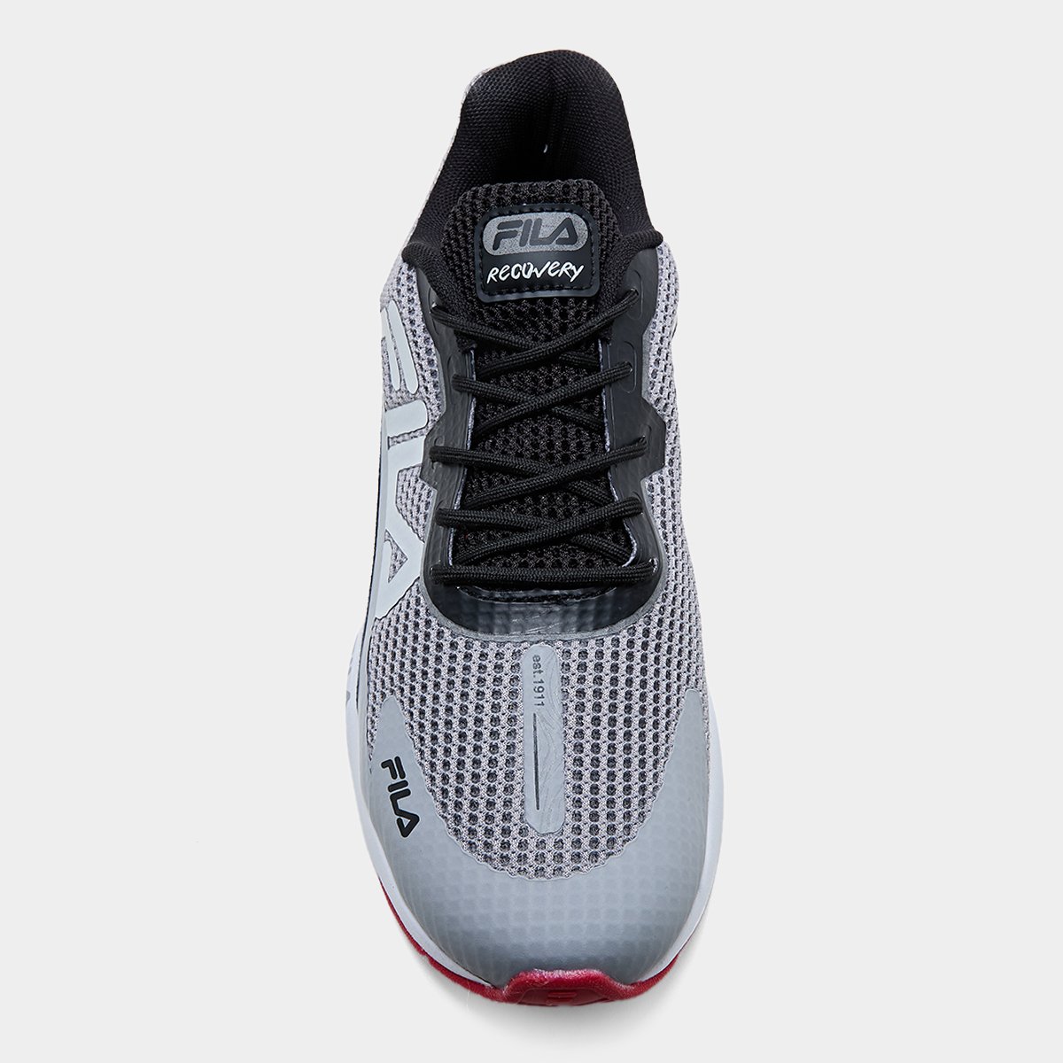 Miniatura Tênis Fila Recovery Masculino Chumbo+Preto - 39