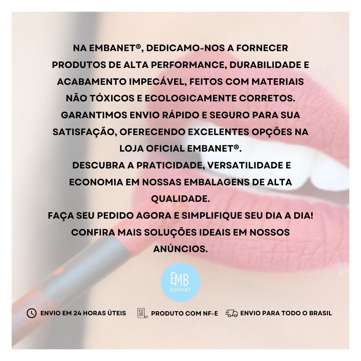Miniatura Embalagem Plástica Para Gloss Labial Vazia 4,5Ml - 100Unids