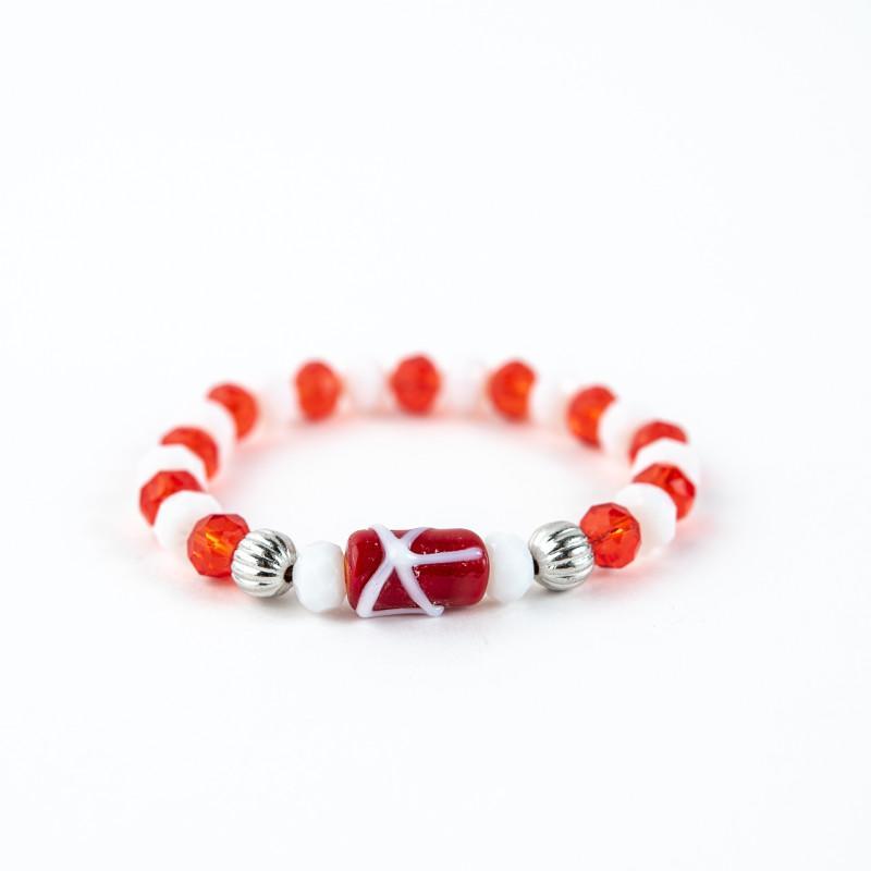 Miniatura Pulseira Orixá Xangô Silicone Ajustável-Escolha A Cor