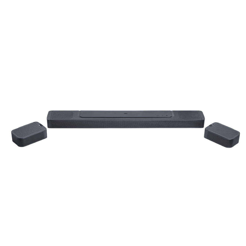 Miniatura Soundbar JBL BAR1000 7.1.4 Canais com Ponteiras Destacáveis Multibeam Dolby Atmos DTSX 440W e Wi-Fi Bivolt