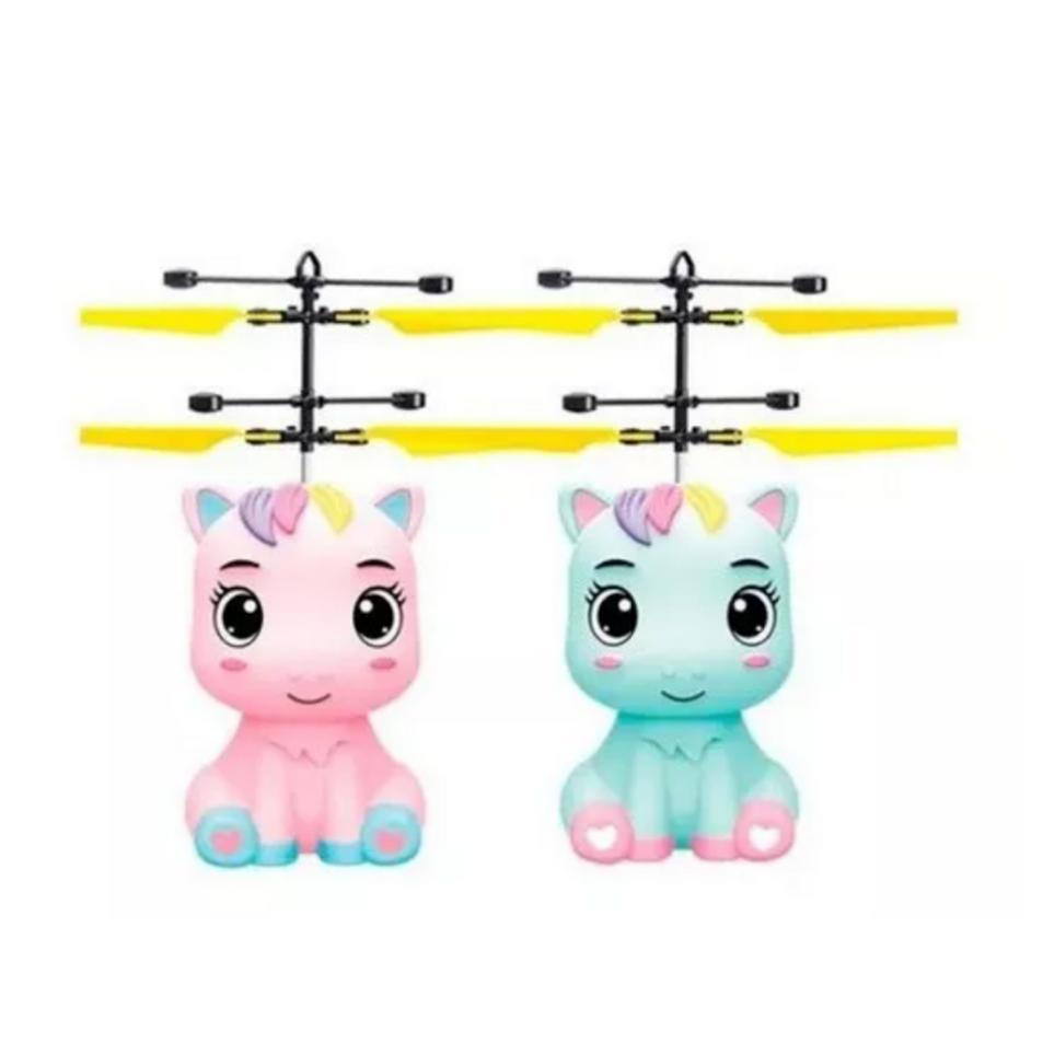 Miniatura Brinquedo Que Voa Infantil Pônei Com Sensor Drone Colorido