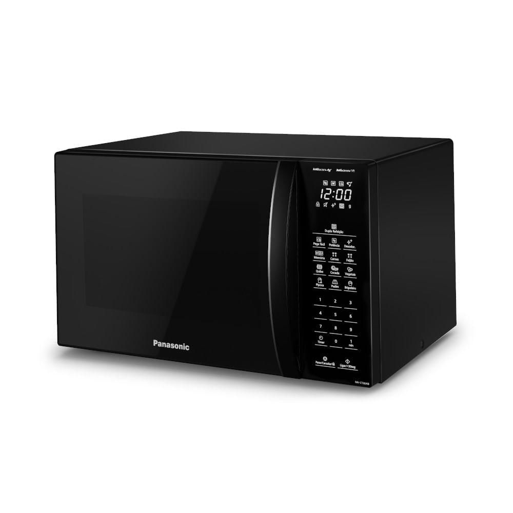 Miniatura Microondas Panasonic Dupla Refeição 34L Black Glass NN-ST66NBRU 127V