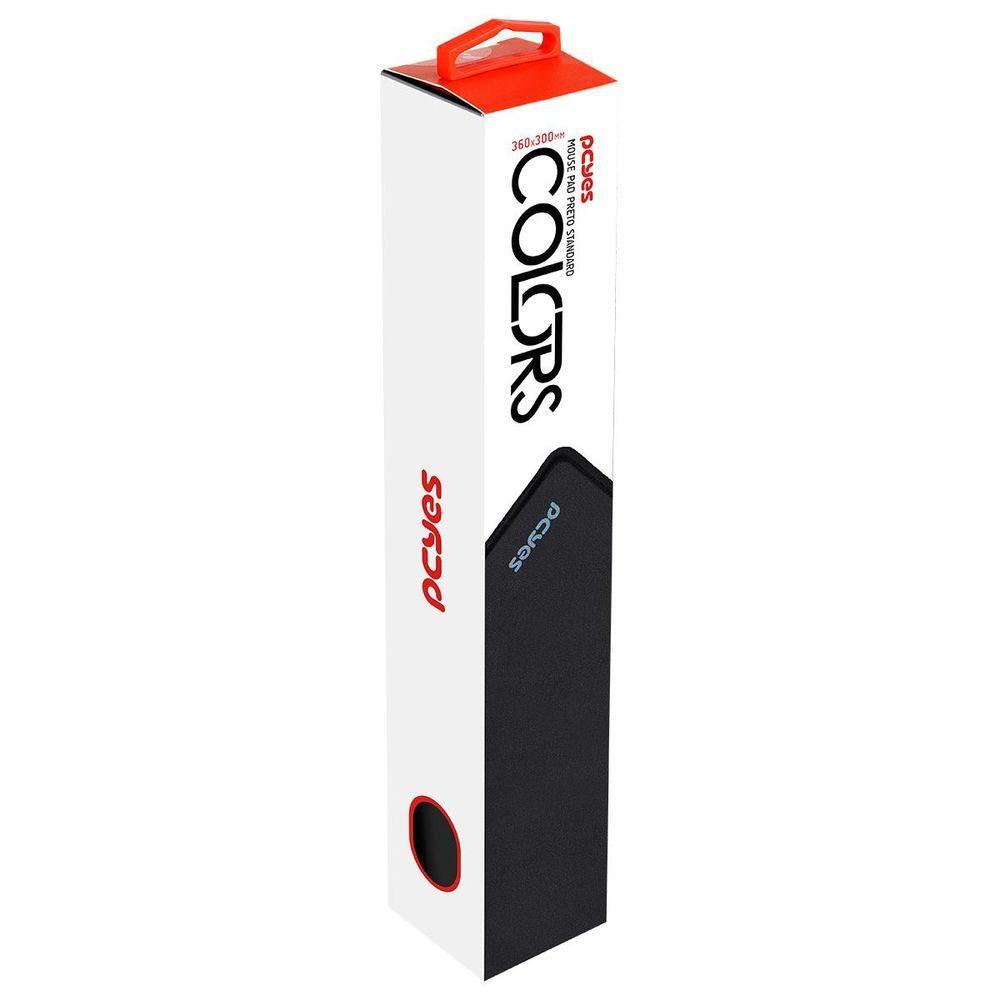 Mouse Pad Pcyes Black Standard - 360x300mm - Pmc36x30b