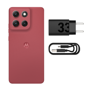 Miniatura Smartphone Motorola Moto G86 5G Tela 6.7" pOLED 256GB 8GB RAM Câmera 50MP 4K IP69 Desbloqueado Vermelho