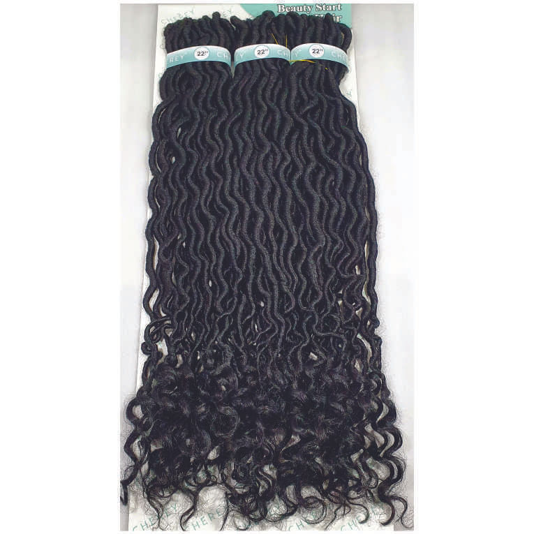 Miniatura Cabelo Goddess Curl Fibra Sintética 260G
