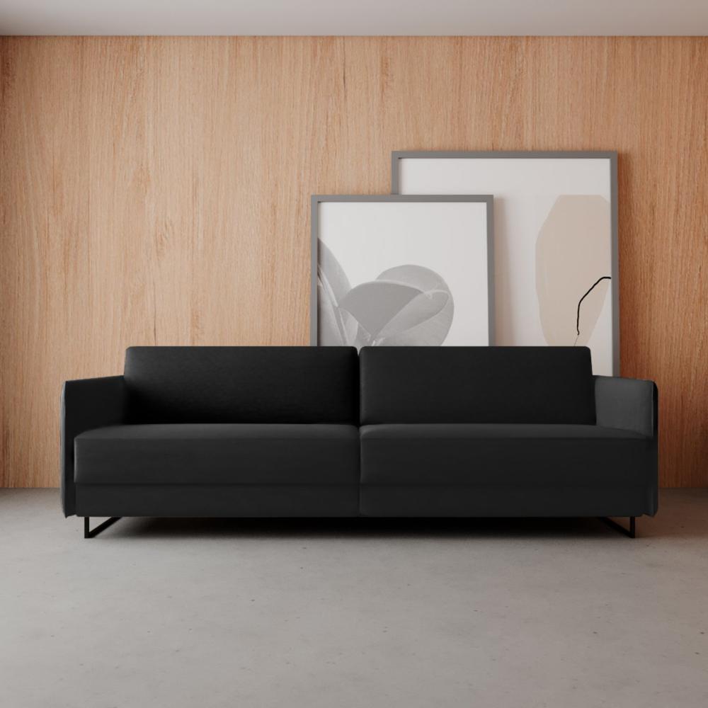 Miniatura Sofa 4 Lugares Live Neo Preto