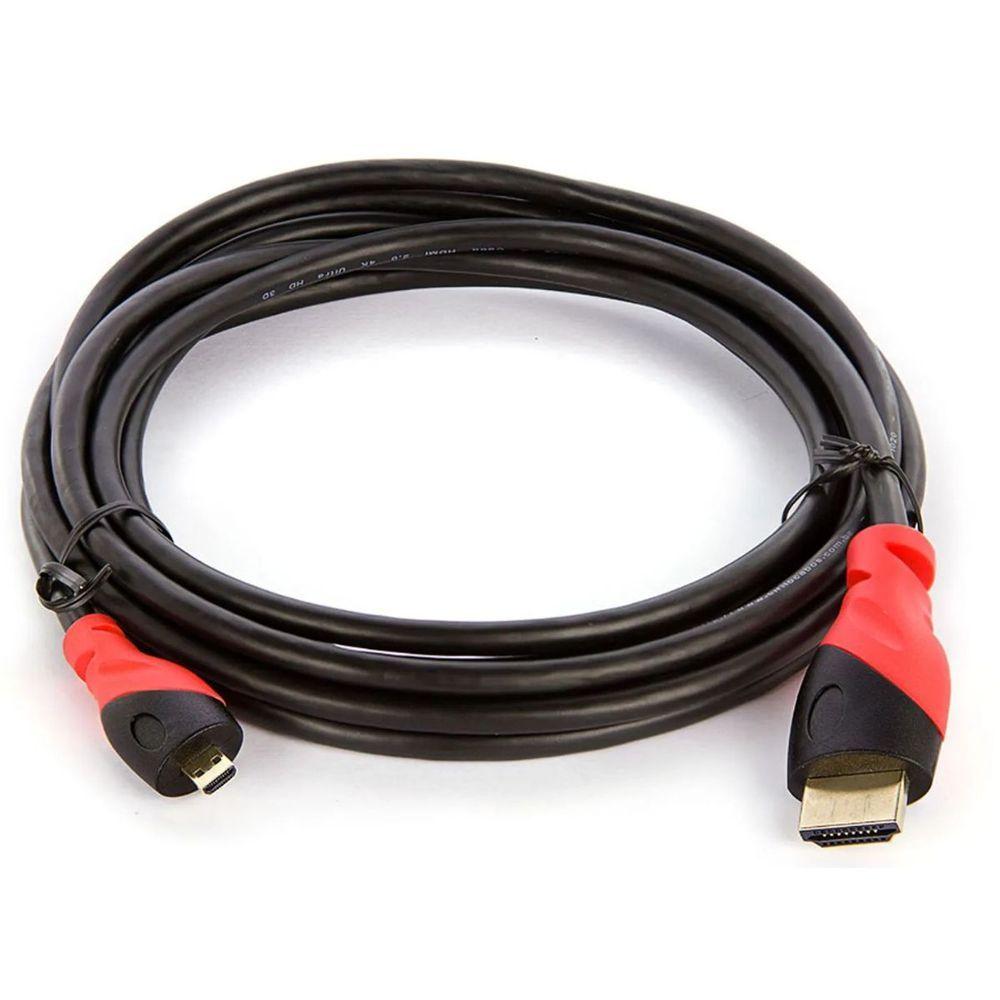 Miniatura Cabo Micro Hdmi Para Hdmi 2.0, Ultra Hd, 4k, 3d, 2 Metros