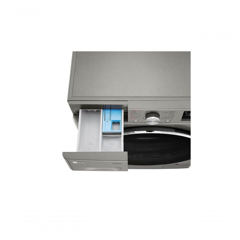 Lava e Seca Smart LG VC2 14kg Inox Look Com Inteligência Artificial AI DD CV9014PC2 110V
