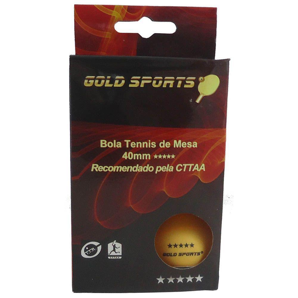 Miniatura Bola Tenis De Mesa 5 Estrelas 40Mm 6 Unidades