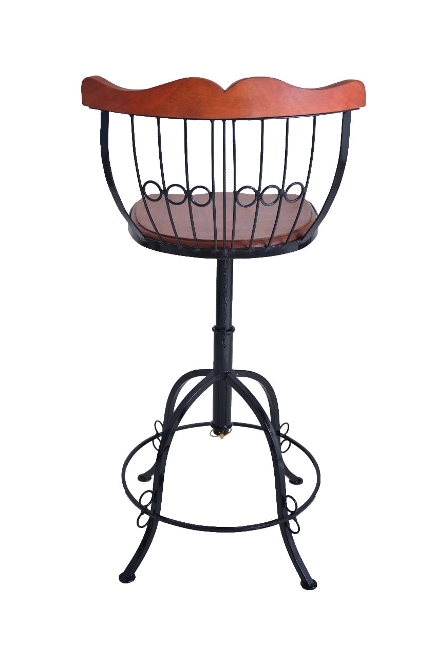 Banqueta Bistrô  Ferro e Madeira - cozinha americana