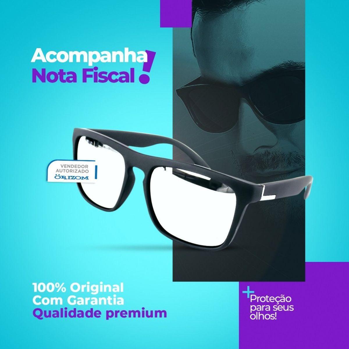 Miniatura Oculos Sol Masculino Praia Protecao Uv Verao Emborrachado
