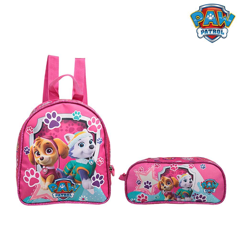 Kit Mochila Escolar Infantil Skye Patrulha Canina Rodinha