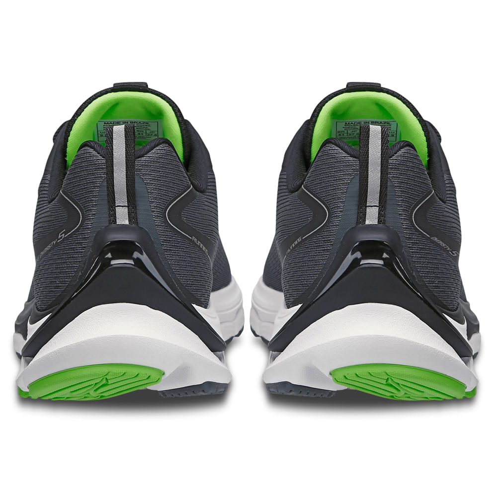 Miniatura Tênis de Corrida Masculino Mizuno Wave Dynasty 5 Cinza - 38