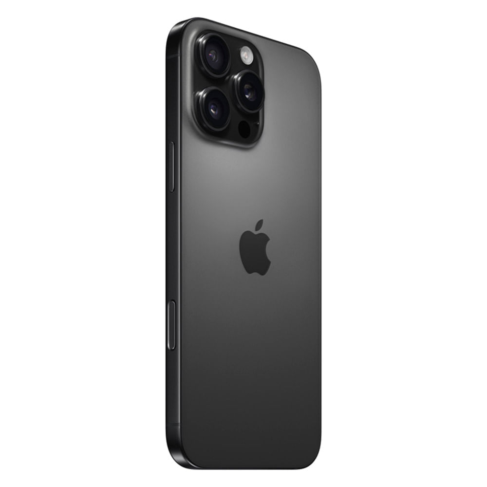 Miniatura iPhone 16 Pro Max Apple (256GB) Titânio Preto, Tela de 6,9", 5G e Câmera de 48MP Bivolt