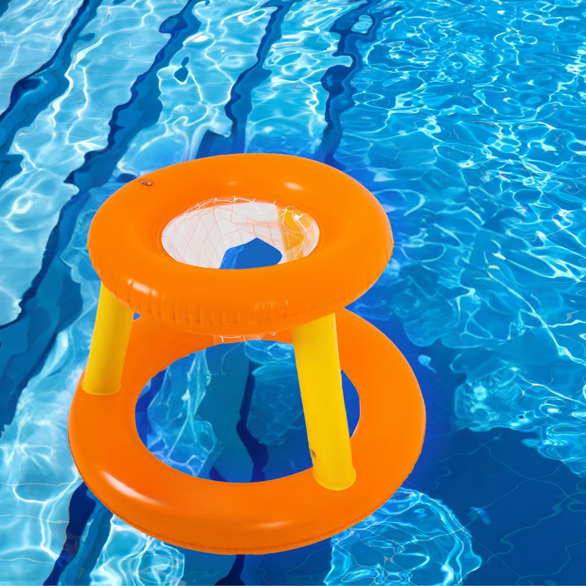 Cesta De Basquete Inflável Flutuante Piscina Bola Infantil