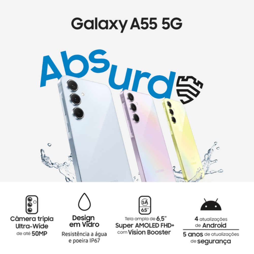 Miniatura Usado: Samsung Galaxy A55 5G 128GB Azul Escuro Excelente - Trocafone